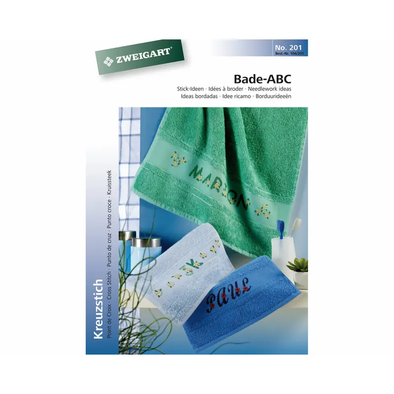 Stickheft: Bade-ABC, Alphabete, Zweigart