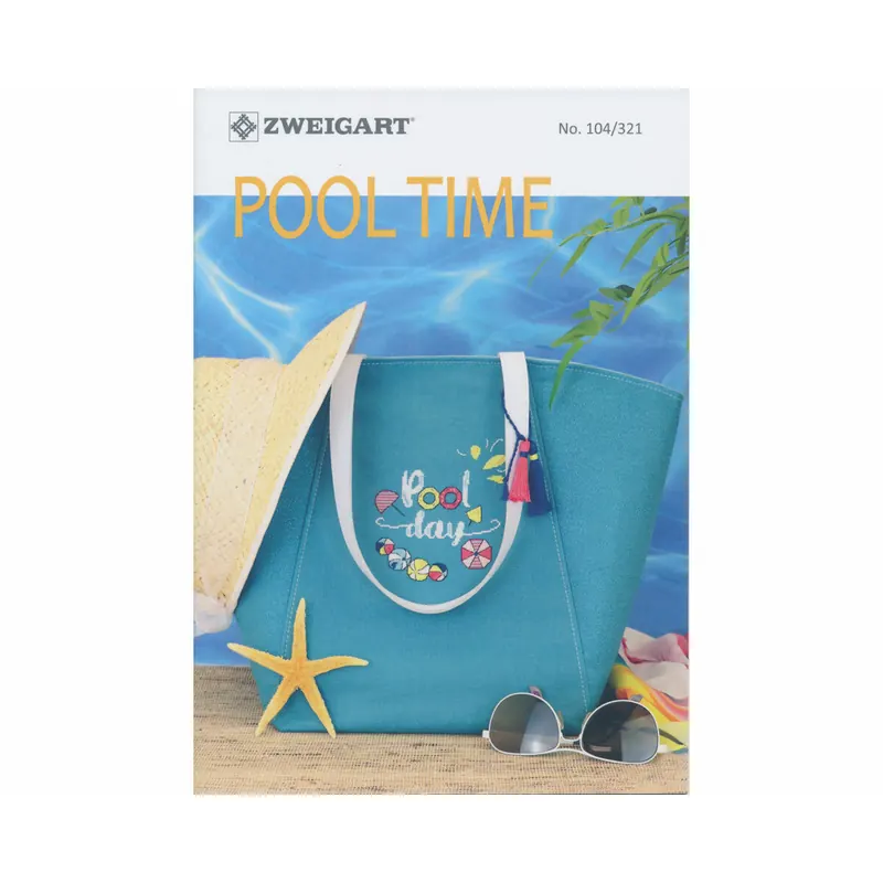 Stickheft: Pool Time, Strandmotive, Zweigart
