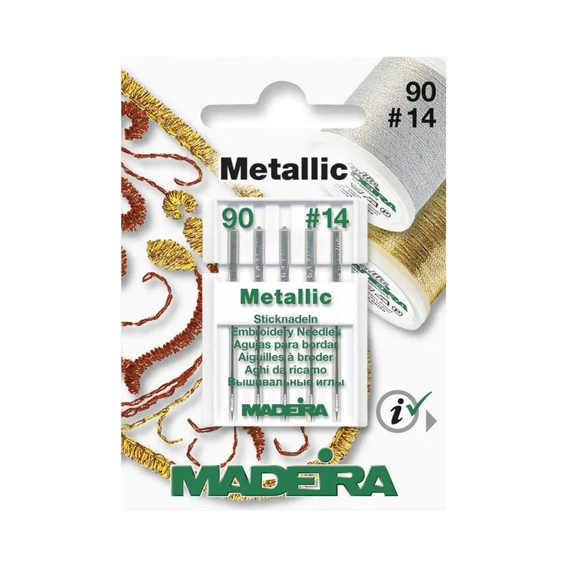 Stickmaschinennadeln METALLIC, Stärke 90, Madeira
