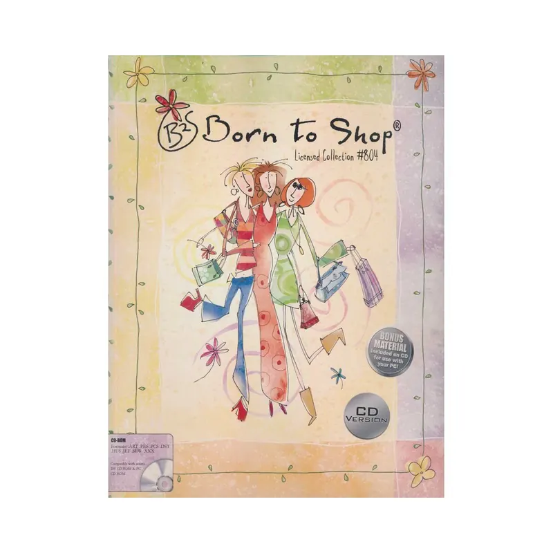 Stickmotiv-CD BORN TO SHOP, Licensed Collection