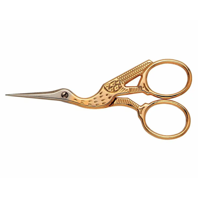 Stickschere STORCH, 9 cm, gold, Prym