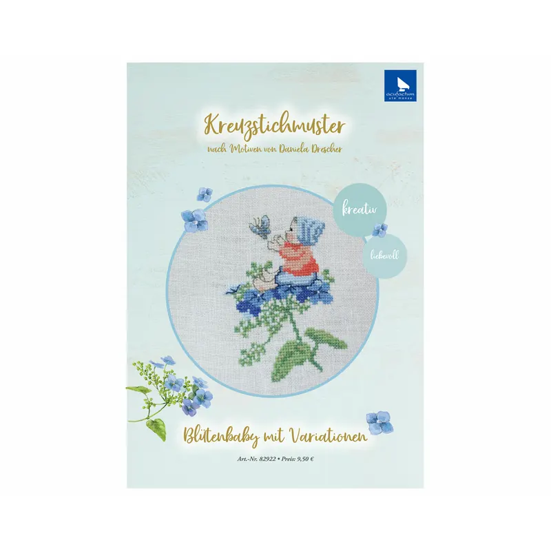 Stickvorlage: Blütenbaby mit Variationen, Acufactum