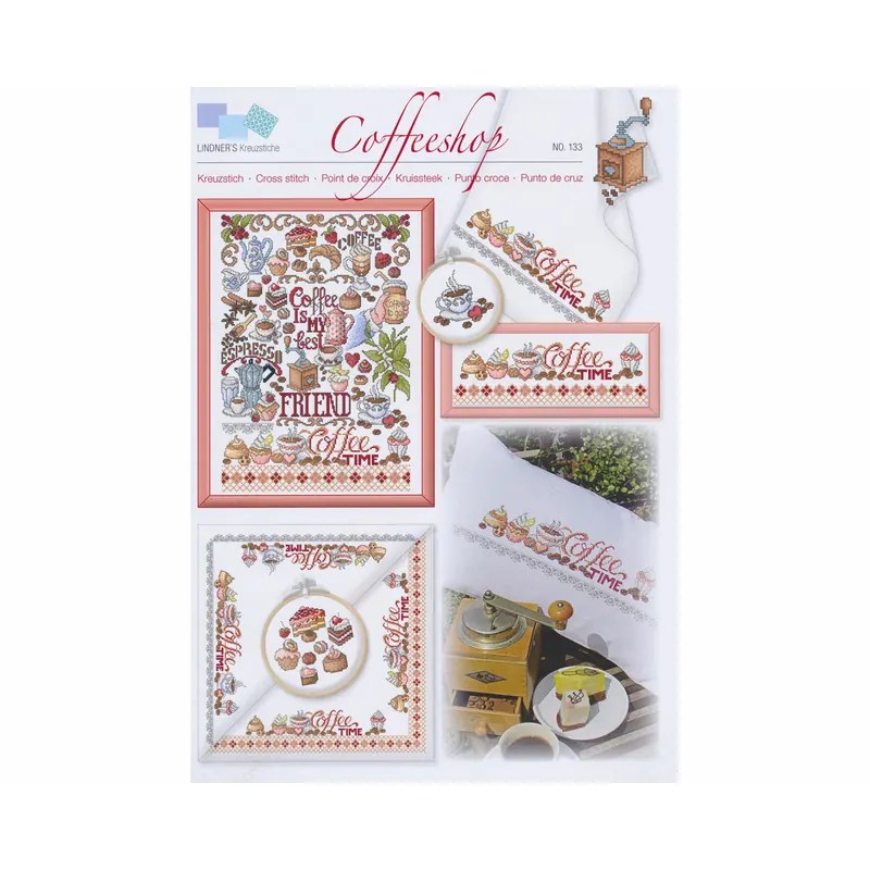 Stickvorlage: Coffeeshop, Lindners Kreuzstiche