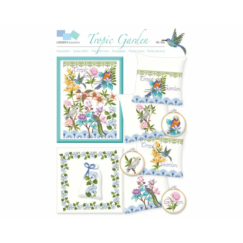 Stickvorlage: Tropic Garden, Lindners Kreuzstiche