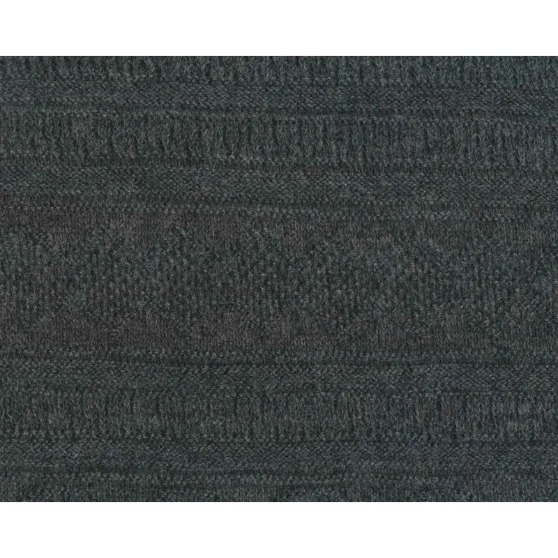 Strickstoff aus Schurwolle FREDRIKSTAD, Reliefmuster-Streifen, dunkelgrau, Toptex