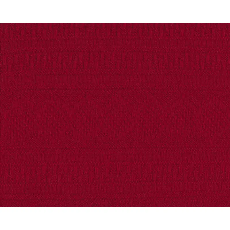Strickstoff aus Schurwolle FREDRIKSTAD, Reliefmuster-Streifen, dunkelrot, Toptex