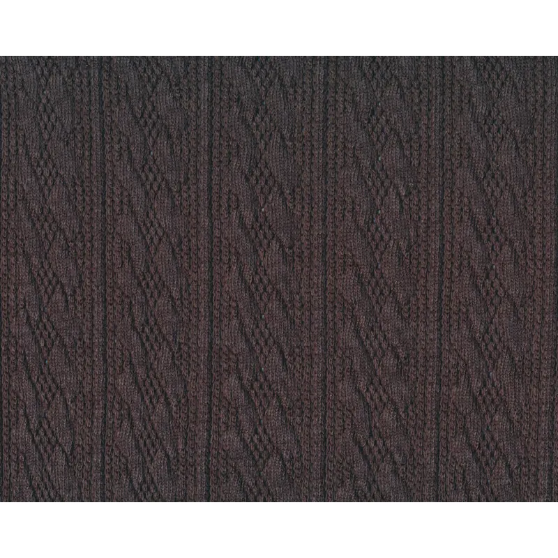 Strickstoff CARMEN, Zopfstrickmuster, dunkelgrau