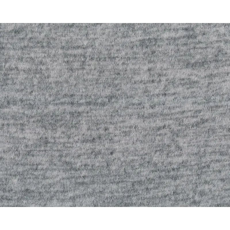 Strickstoff MELANGE LISO, hellgrau meliert, Hilco