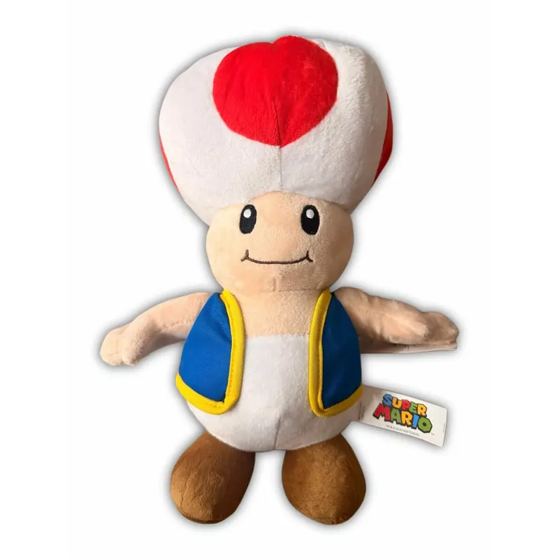 Super Mario Toad Kuscheltier Plüschfigur Stofftier 30 cm