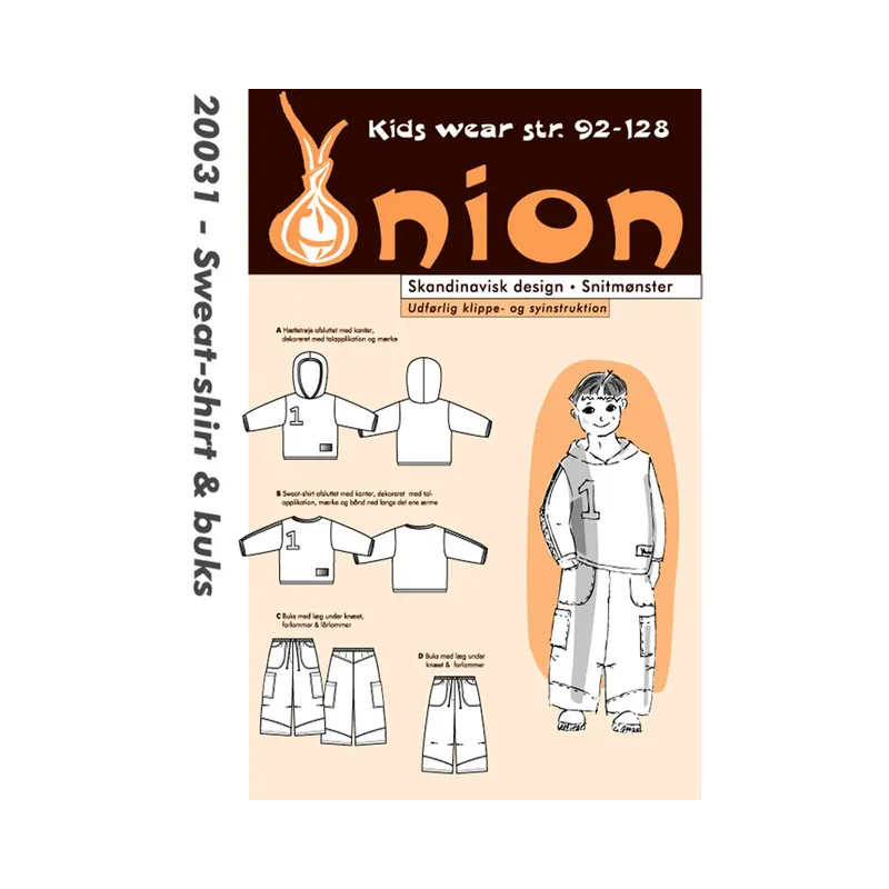 Sweatshirt und Hose, Schnittmuster ONION 20031