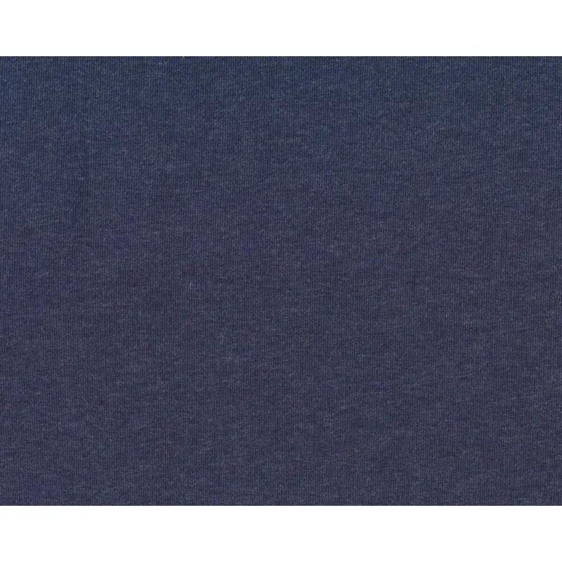 Sweatstoff French Terry MAIKE MELANGE, dunkles jeansblau
