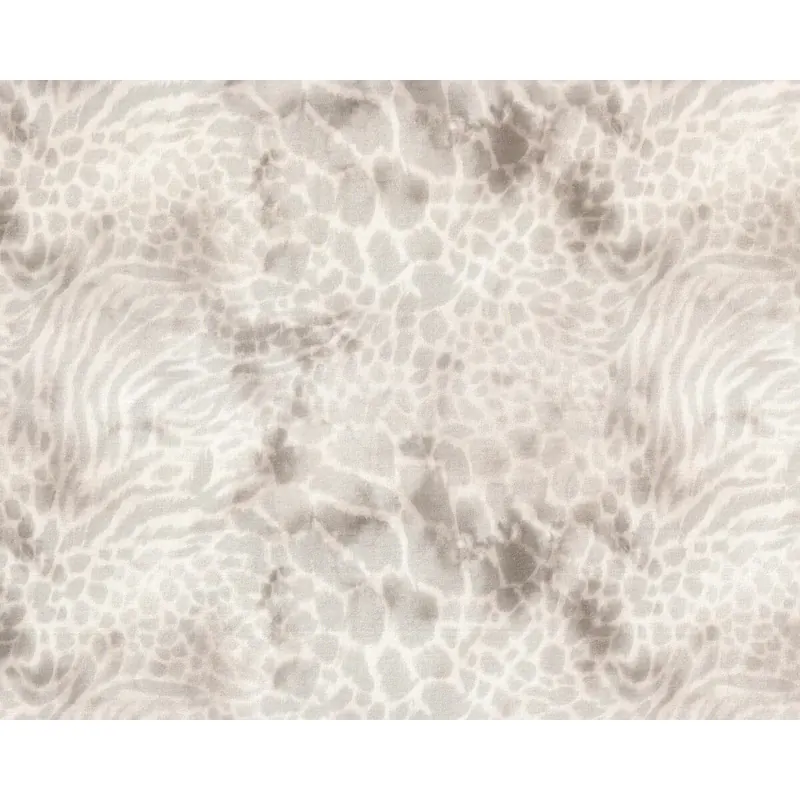 Sweatstoff LOUNGE SKIN, Animalprint, hellgrau, Hilco
