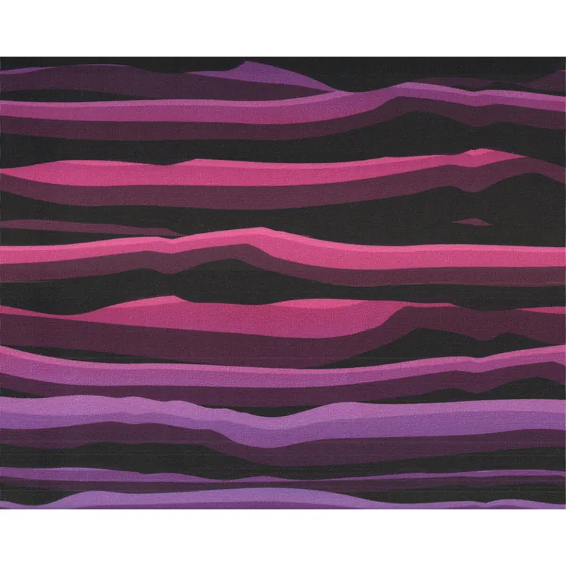 Sweatstoff WAVY STRIPES, Wellenstreifen, pink, Lycklig Design