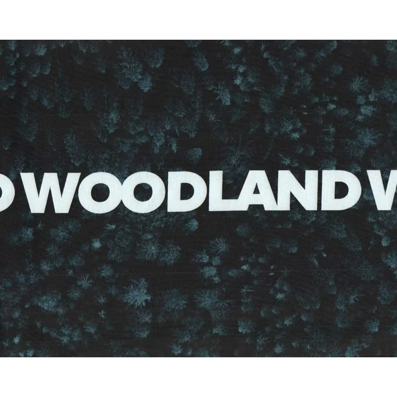 Sweatstoff WOODLAND by Thorsten Berger, Bäume, petrol