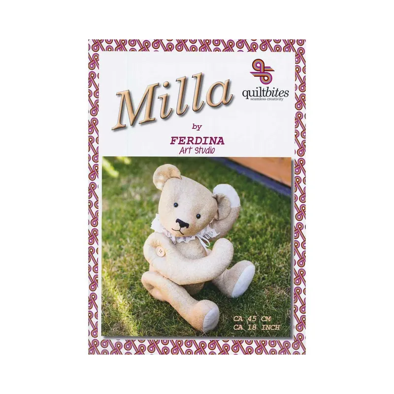 Teddybär-Anleitung MILLA, quiltbites