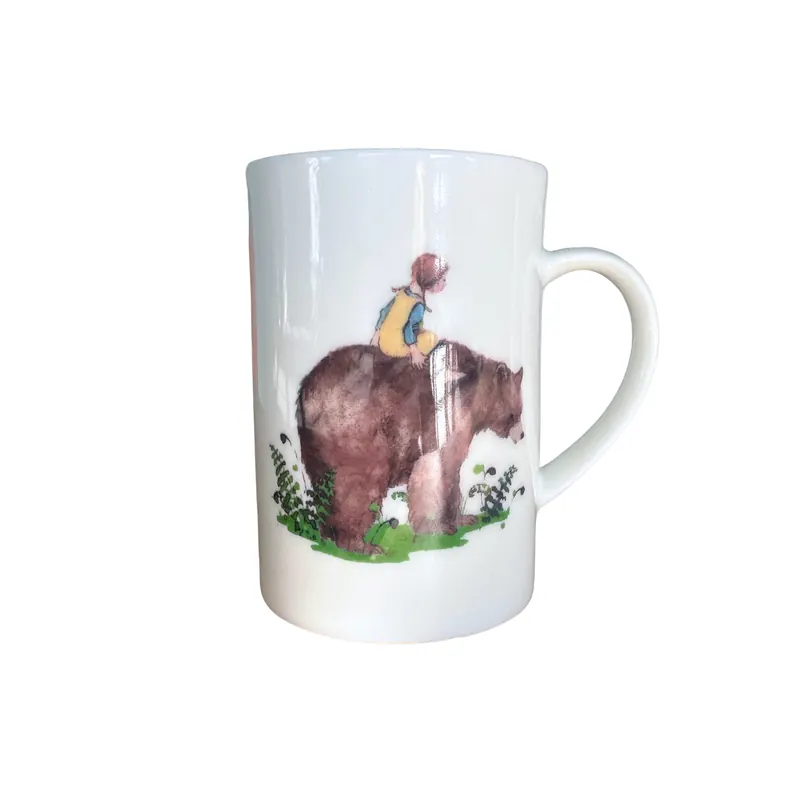 Teetasse BÄRENRITT, Mädchen, Bär, Acufactum