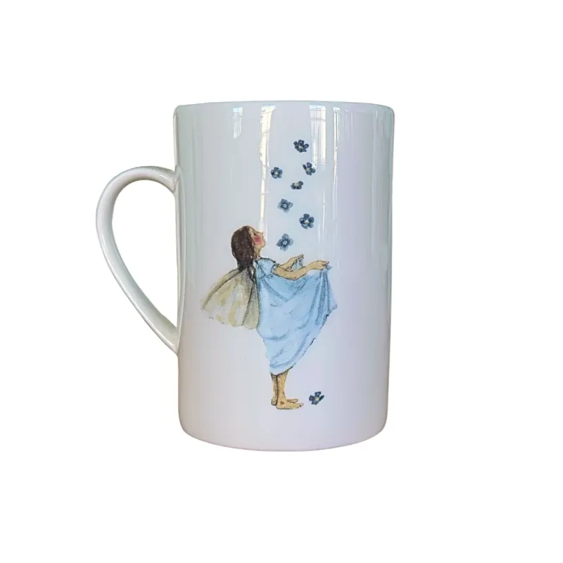 Teetasse BLÜTENFEE, Fee im Blütenregen, Acufactum