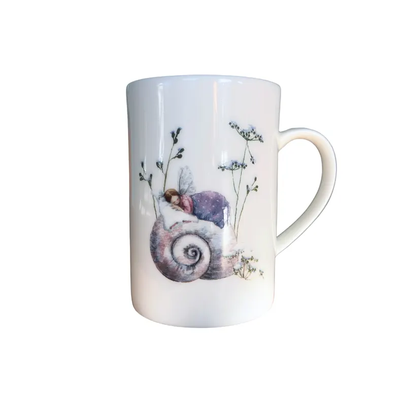 Teetasse FEENRUHE, Fee im Schneckenbett, Acufactum