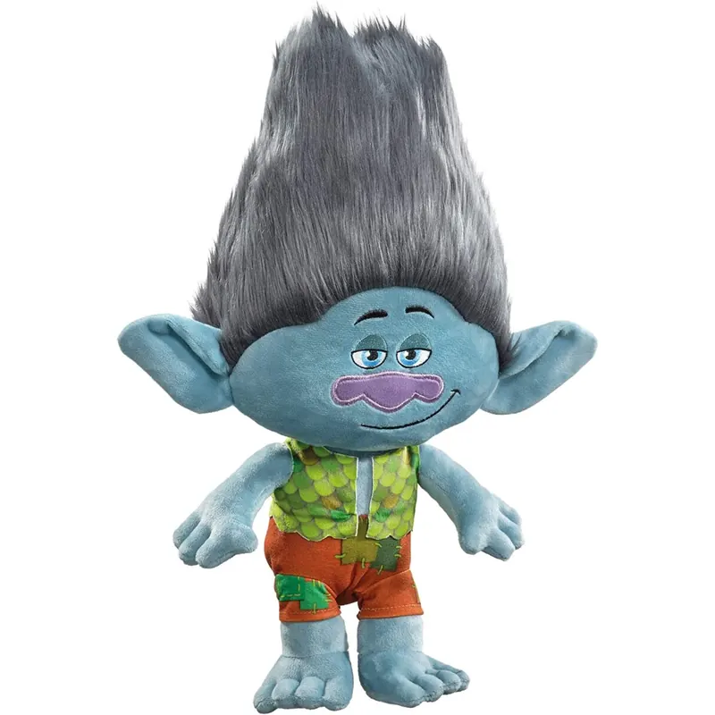 Trolls Plüsch Kuscheltier Trolls XXL 50 cm grau grün Plüschtier Anime Kawaii Plush Stofftier Cute Plushies Plüschtiere Plushie Halloween Weihnachten Geschenke für Kinder