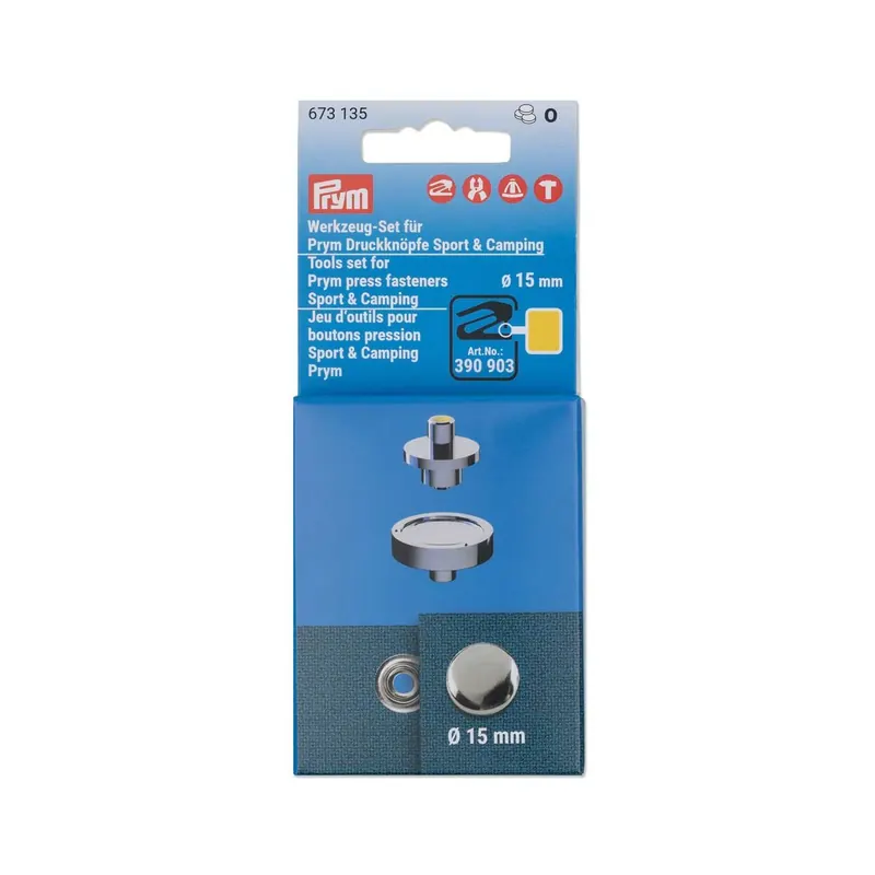 Vario Creative Tool Zusatz-Werkzeug für Druckknöpfe SPORT & CAMPING, 15 mm, Prym