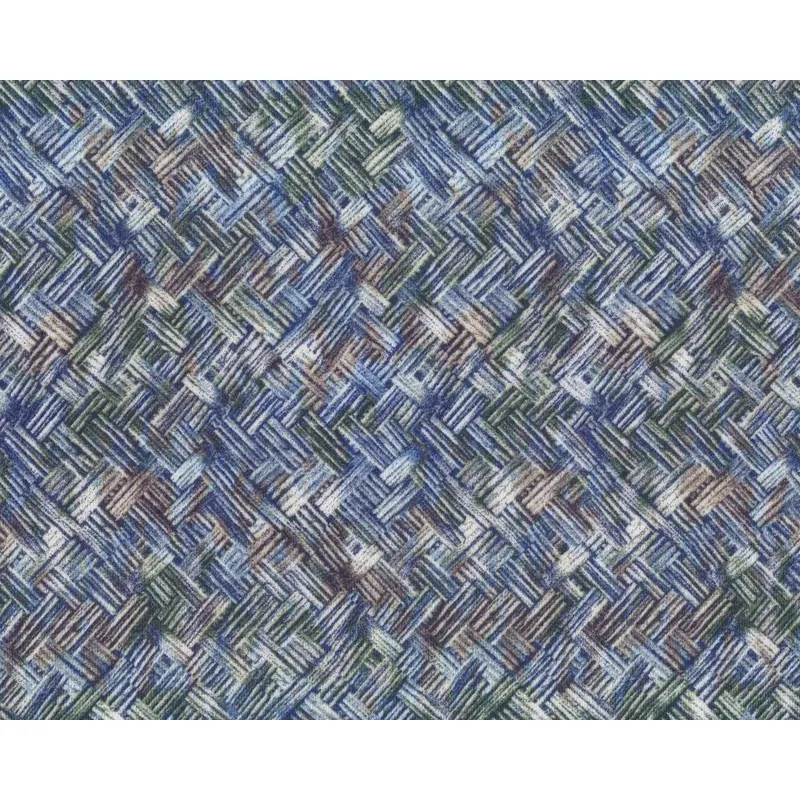 Viskose-Jersey AMANDA, Diagonal-Flechtmuster, jeansblau-moosgrün