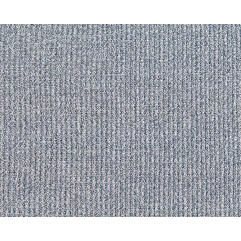 Viskose-Strickjersey mit Fleeceabseite SOFT WAFFLE, hellblau meliert, Hilco