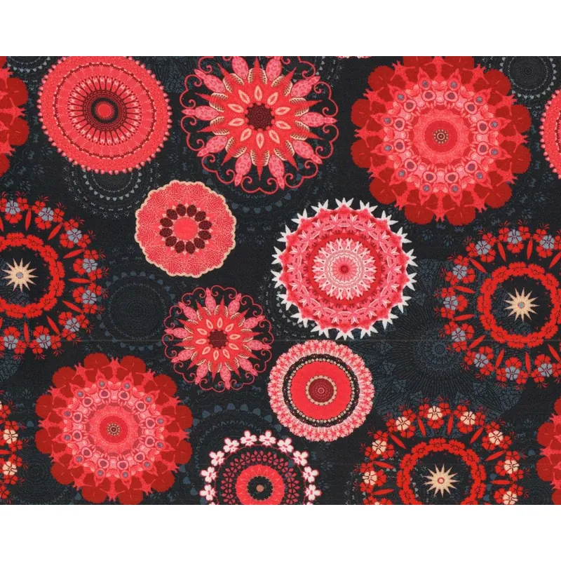 Viskosejersey KABIRA, Mandalas, Hilco