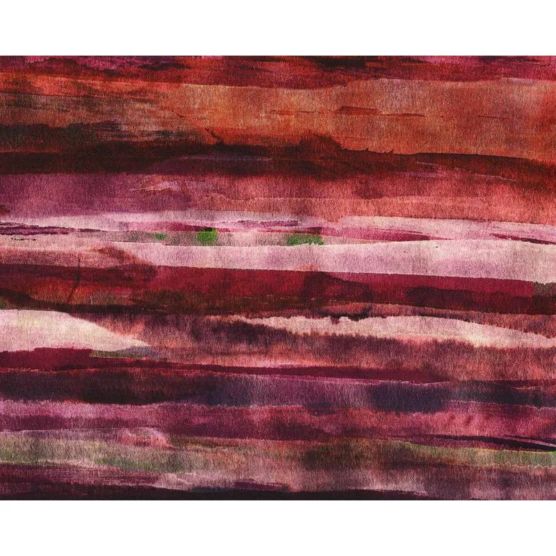 Viskosejersey NOELIA, Streifen-Dessin, aubergine, Hilco