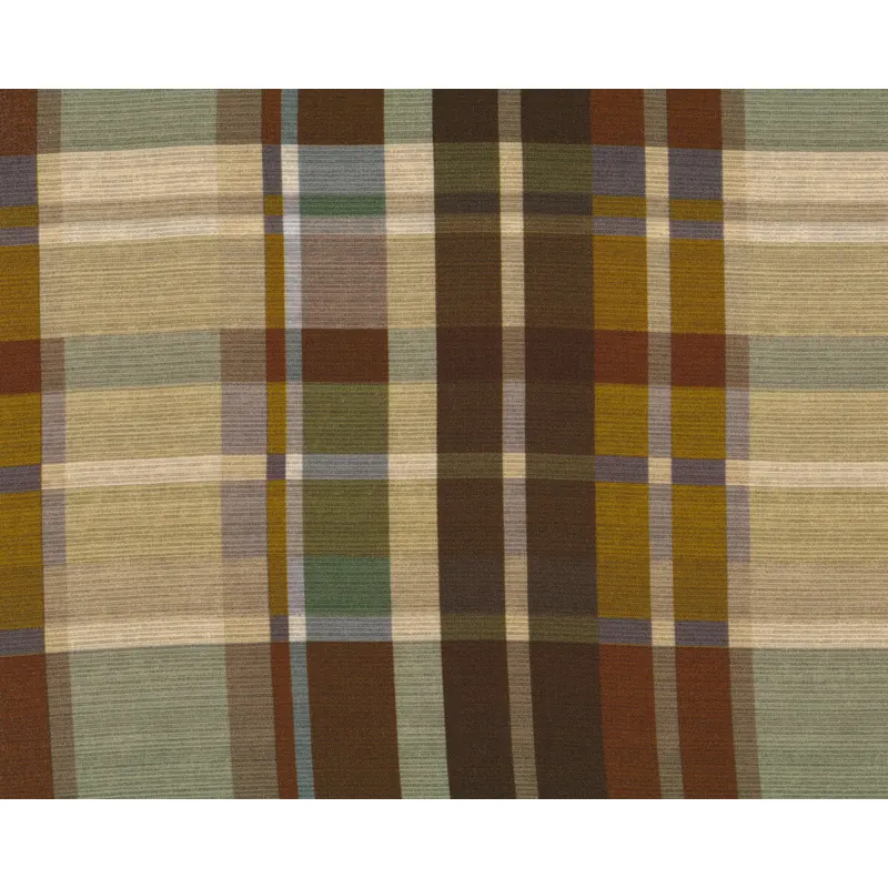 Viskosestoff FEMKE, Karo-Muster, olive-braun, Hilco