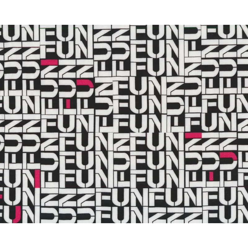 Viskosestoff MILLIE, Buchstaben Fun, Hilco