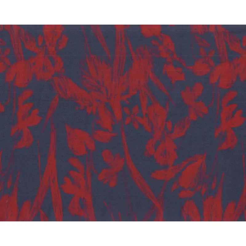 Viskosetwillstoff, TENCEL™ MASCHA, Blumen, fuchsiarot-blau, Hilco