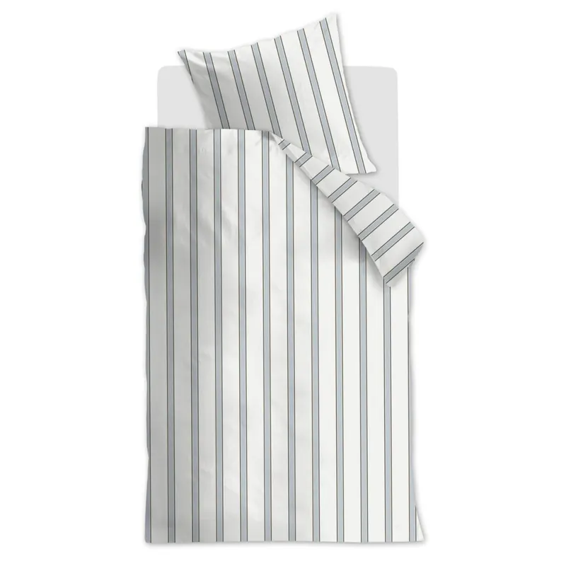 vtwonen Baumwolle Bettwäsche VT Fun Stripe Blue 155 cm x 220 cm blau