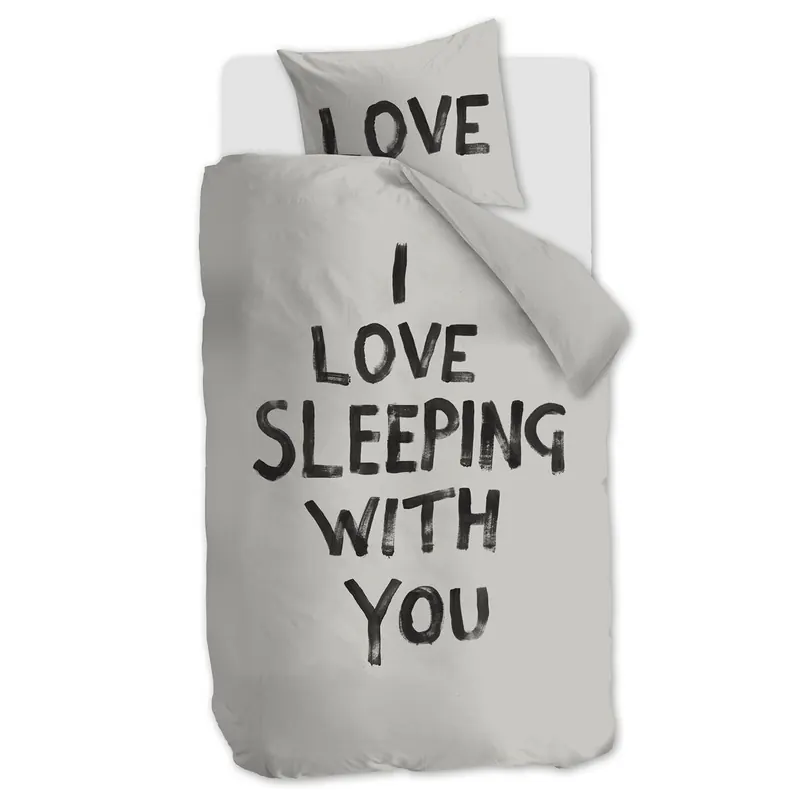 vtwonen Bettwäsche Love Sleep_ al_ _UV_135x200 + 1x 1 , 1 135 x 200 cm, 80 x 80 cm natur