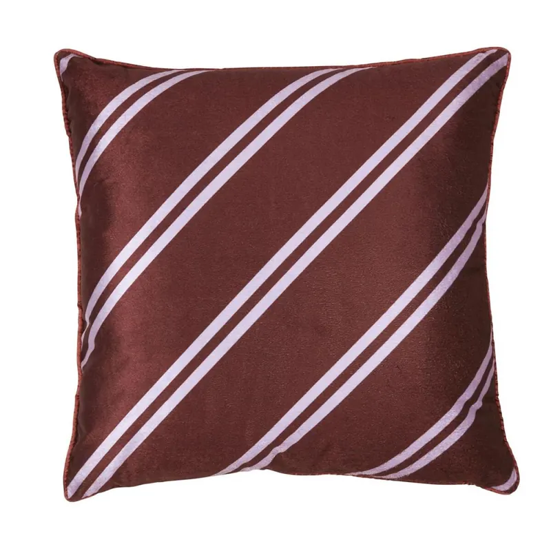 vtwonen Kissen ko Diagonal Cushion_Dark Red_UV_UV_50x50 1x 1 Zier 50x50 cm rot