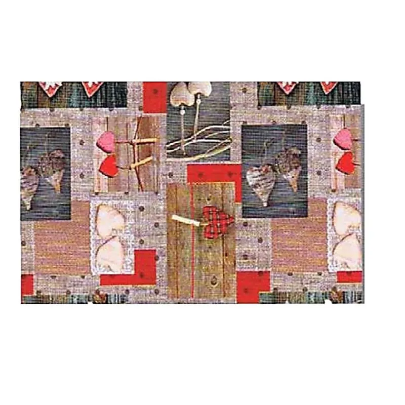 Wachstuch Tischdecke abwischbar Vliesrücken 140 cm breit individuelle Längen ca.140 x 110 cm Design HAERT