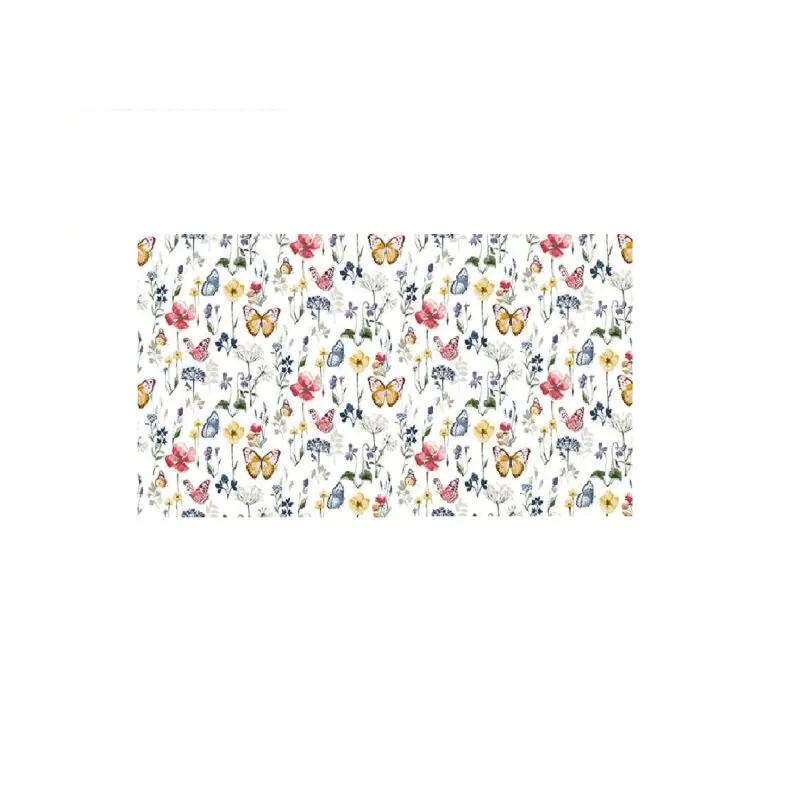 Wachstuch Tischdecke abwischbar Vliesrücken 140 cm breit individuelle Längen ca.140 x 450 cm Design JULIE
