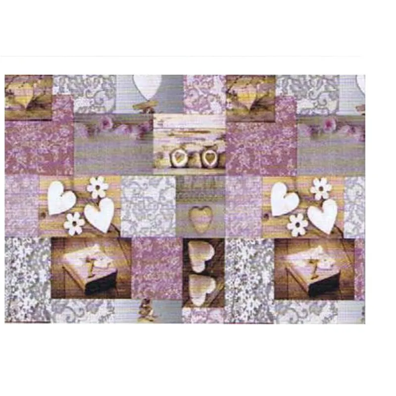 Wachstuch Tischdecke abwischbar Vliesrücken 140 cm breit individuelle Längen ca.140 x 800 cm Design VENLA