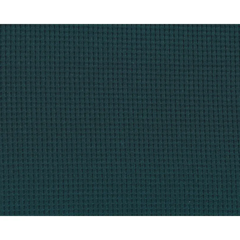 Waffeljersey KNITTED WAFFLE, petrolgrün, Hilco