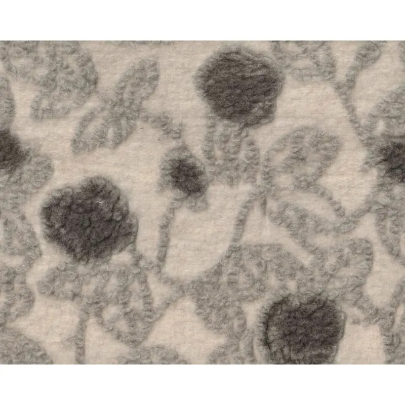 Walkstoff mit Baumwolle KONSTANZE, Blumen, creme, Hilco