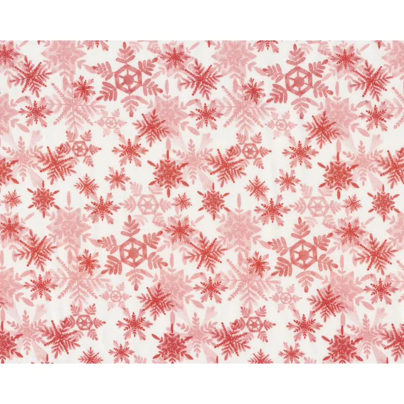 Weihnachtsstoff mit Schneeflocken