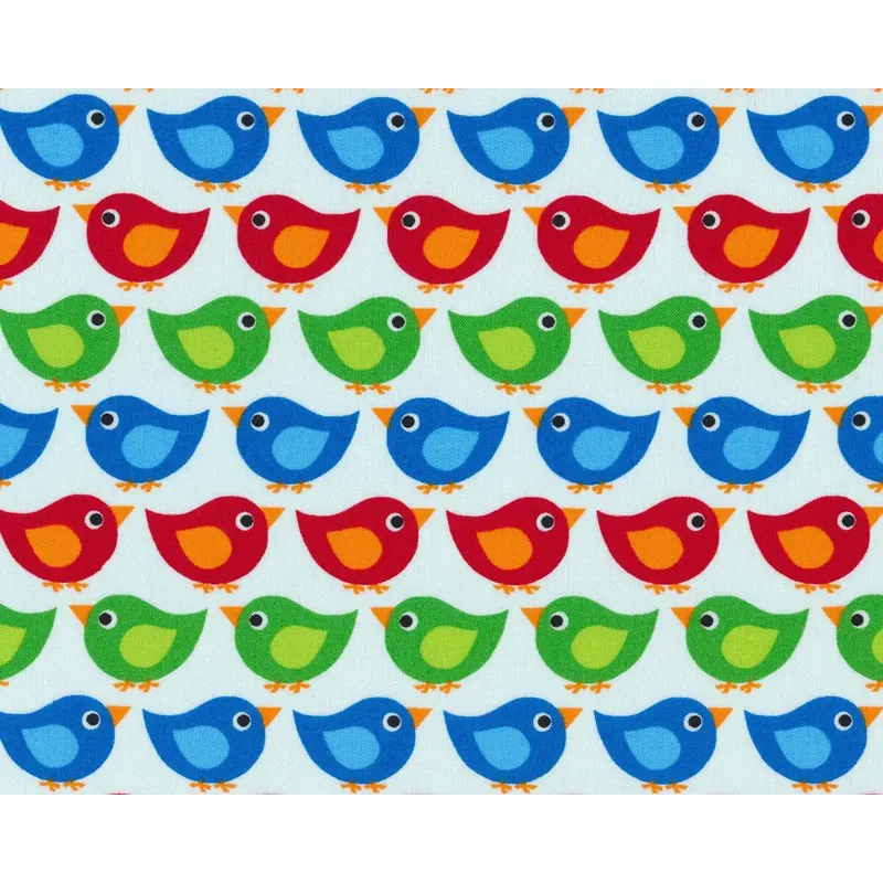 Westfalenstoff JUNGE LINIE, Vögel, hellblau
