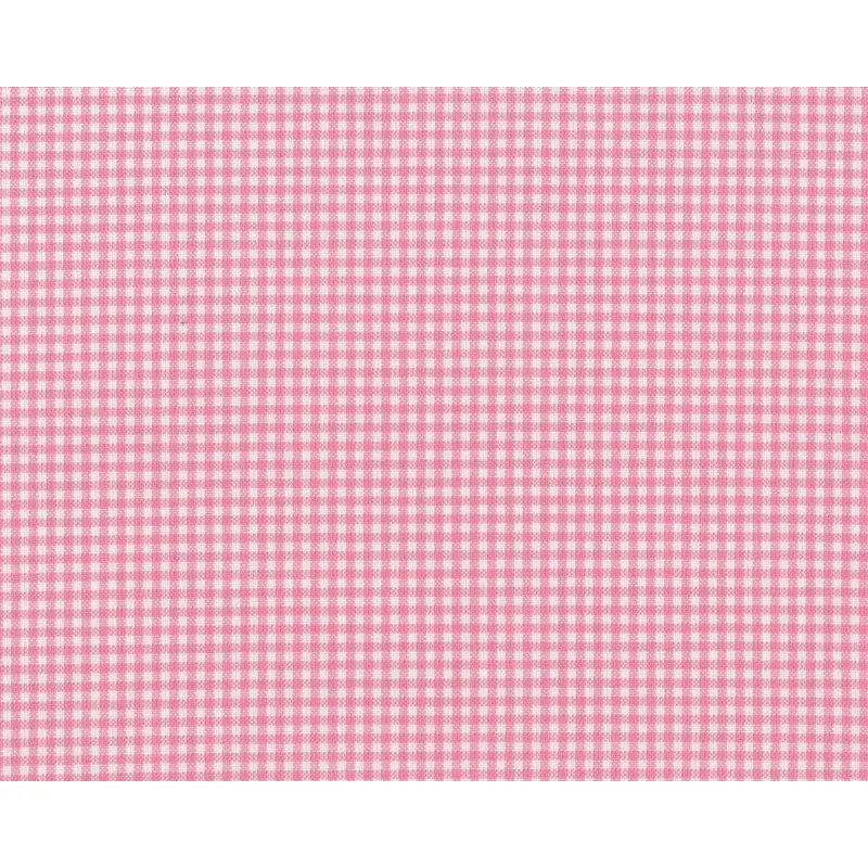Westfalenstoff, Webstoff AMSTERDAM, Vichykaro, rosa-wollweiß