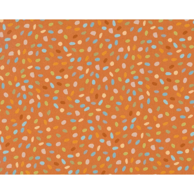 Westfalenstoffe GÖTEBORG, bunte Tupfen, orange