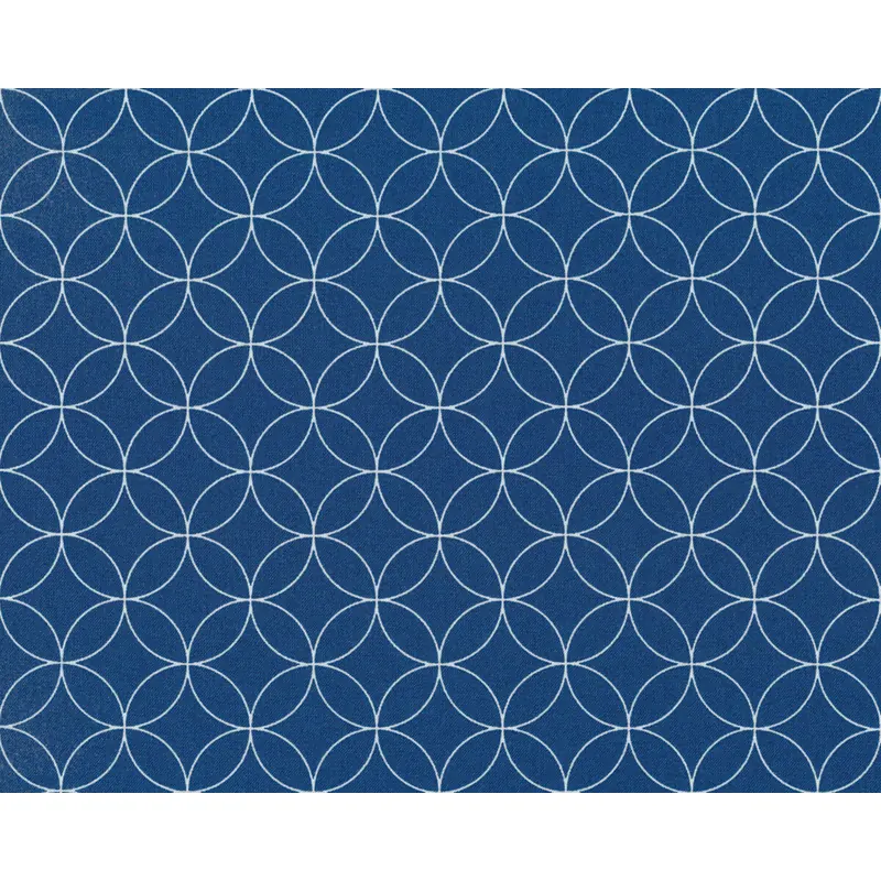 Westfalenstoffe KOPENHAGEN, Kreuz-Kreise, blau