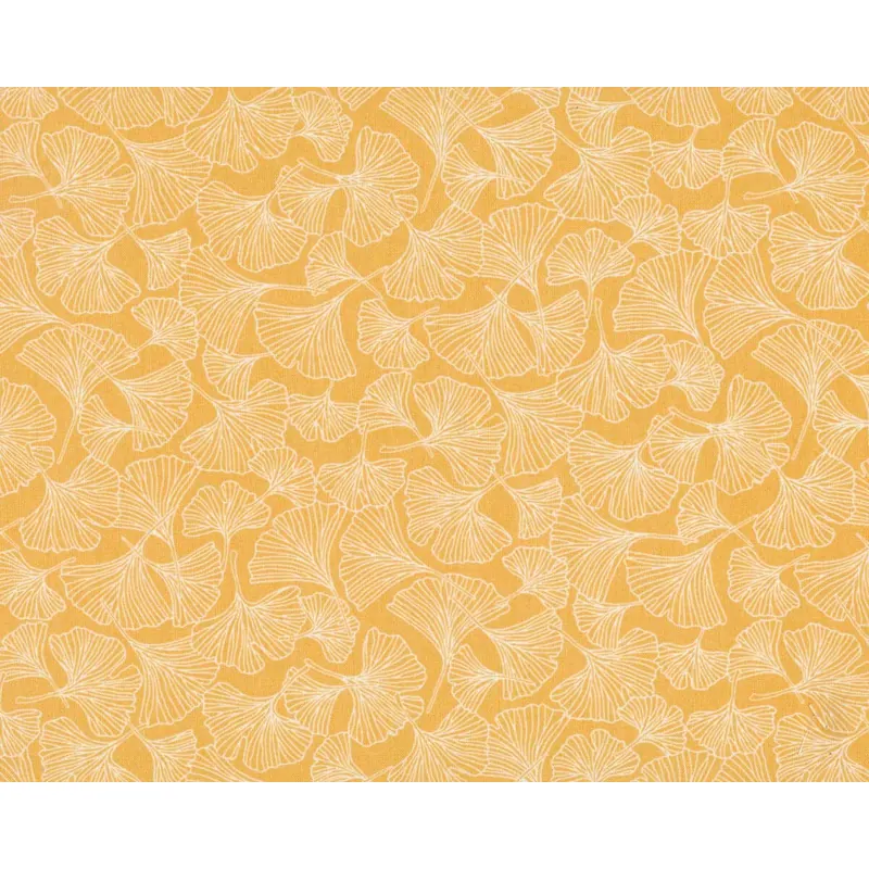 Westfalenstoffe SINGAPUR, Ginkgo-Blätter, goldgelb