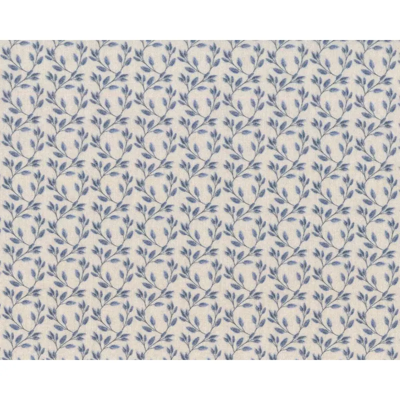 Westfalenstoffe VERSAILLES kbA, Blattranke, creme-blau