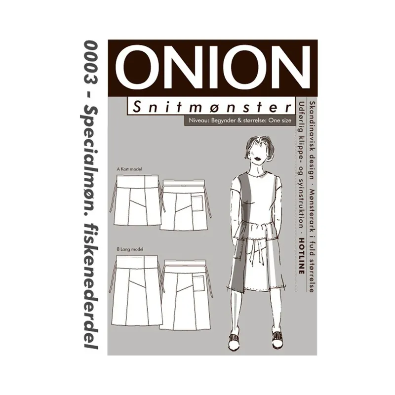 Wickelrock mit Bundumschlag, Schnittmuster ONION 0003