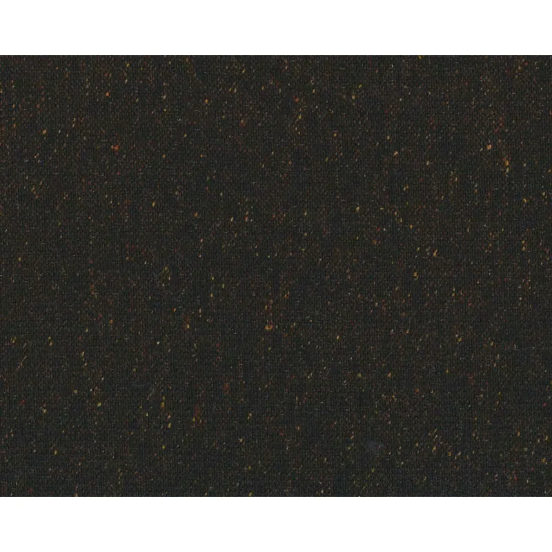 Wollstoff mit Seide, Tweed CARDIFF, dunkelbraun meliert, Hilco