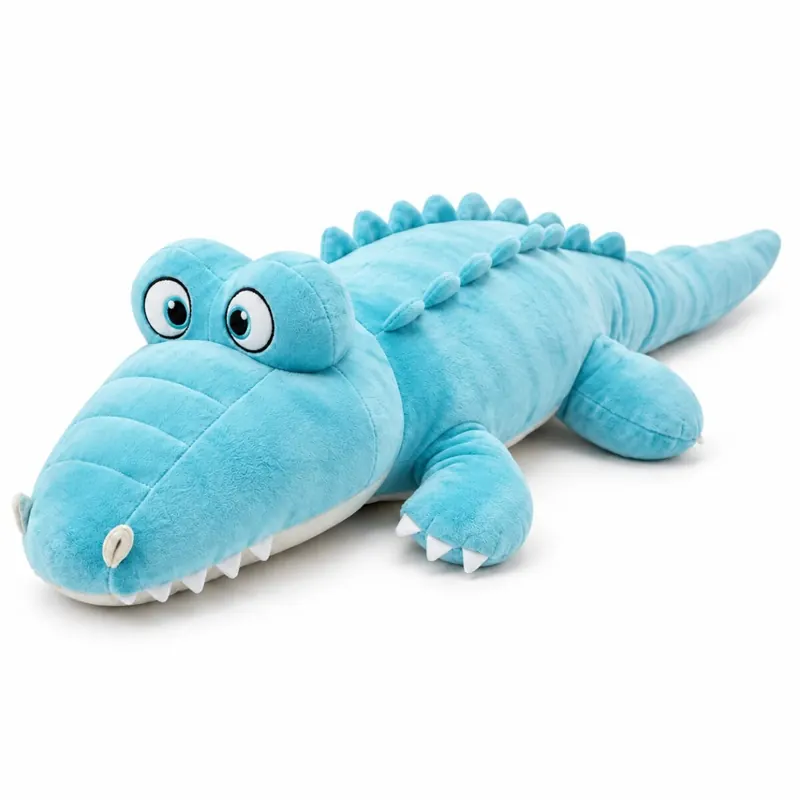 XXL Kuscheltier Riesen Krokodil Alligator großes Plüschtier weich 120 cm liegend mint türkis