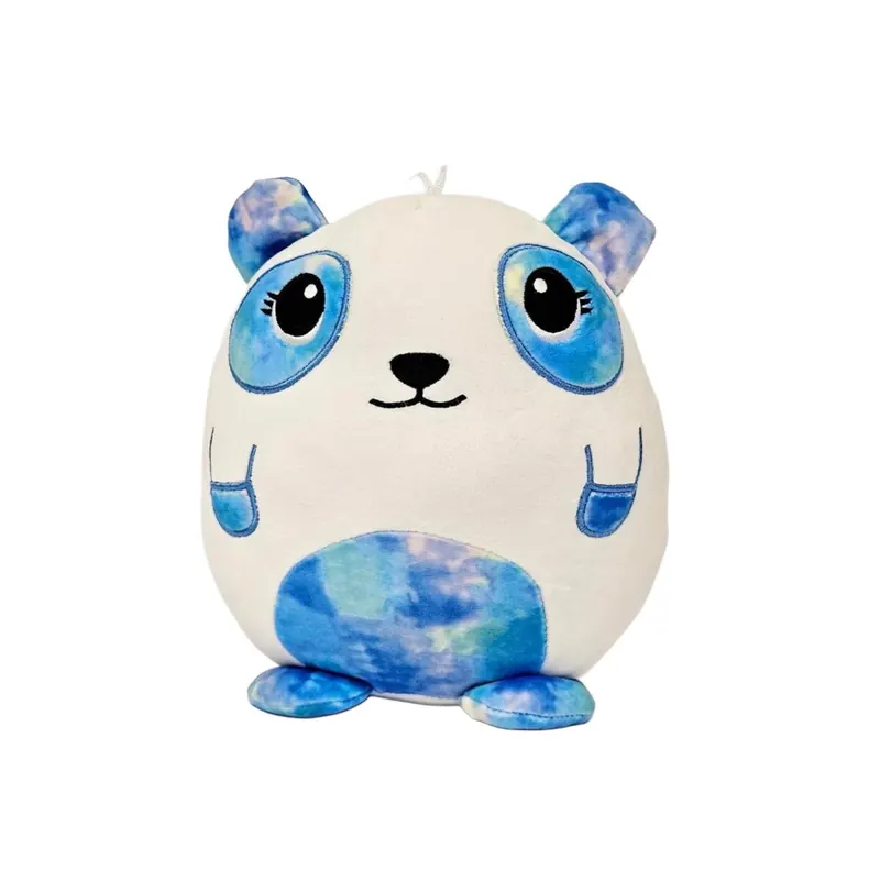 Yeti Kuscheltier Kissen Kawaii weiß blau Figur Plüsch 35 cm Plüsch Kuschelkissen